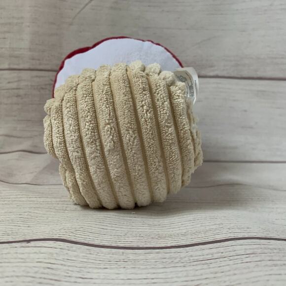 Stuffed Mushroom Dog Toy with Squeaker Plush Pet Fungi Ribbed Bottom 7 1/2"H - Picture 7 of 8
